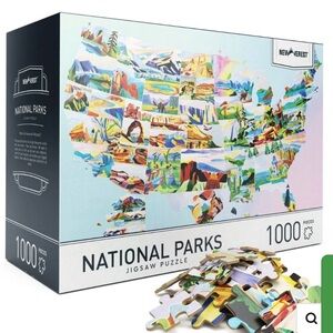 Newverest National Parks 1000 Piece Jigsaw Puzzle American Illustration USA